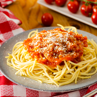 menu pate sauce tomate